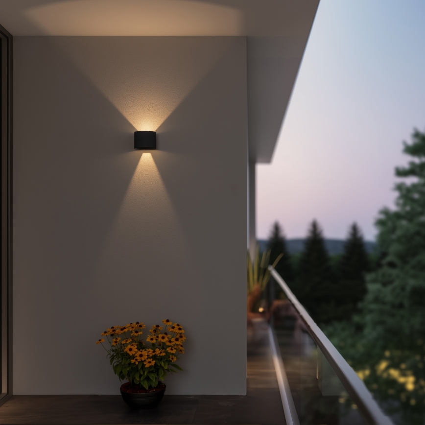 Brilagi - LED-ulkoseinävalaisin RONDO LED/6W/230V antrasiitti IP54