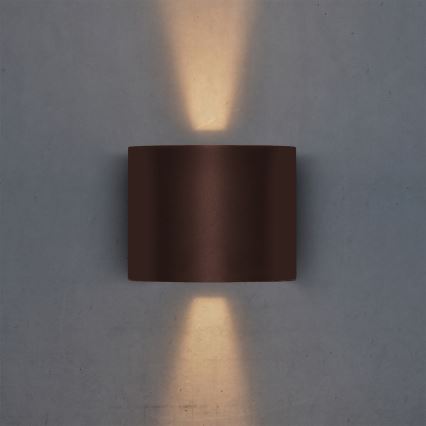 Brilagi - LED-ulkoseinävalaisin RONDO LED/6W/230V ruskea IP54