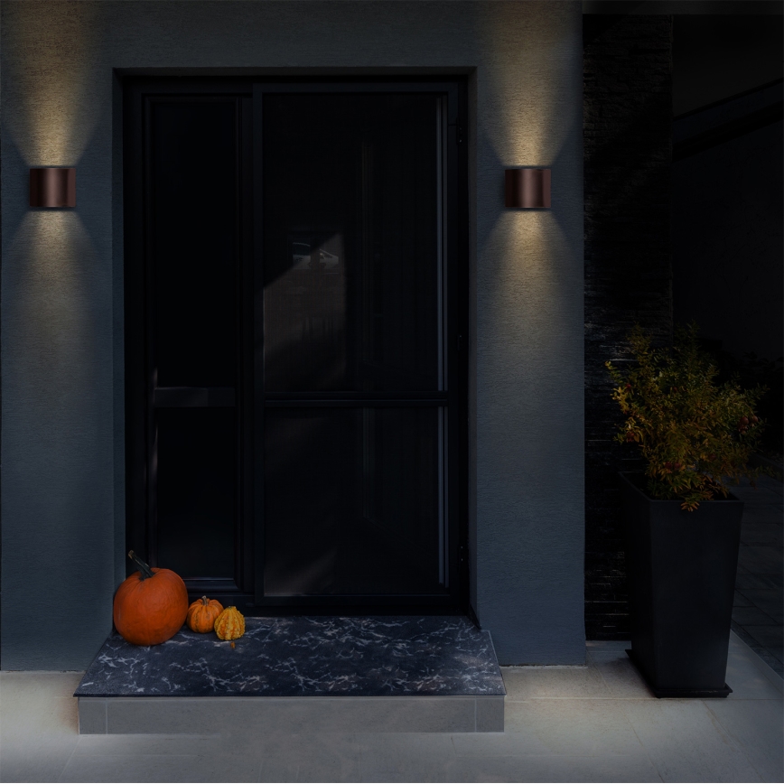 Brilagi - LED-ulkoseinävalaisin RONDO LED/6W/230V ruskea IP54