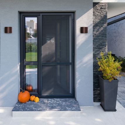 Brilagi - LED-ulkoseinävalaisin RONDO LED/6W/230V ruskea IP54