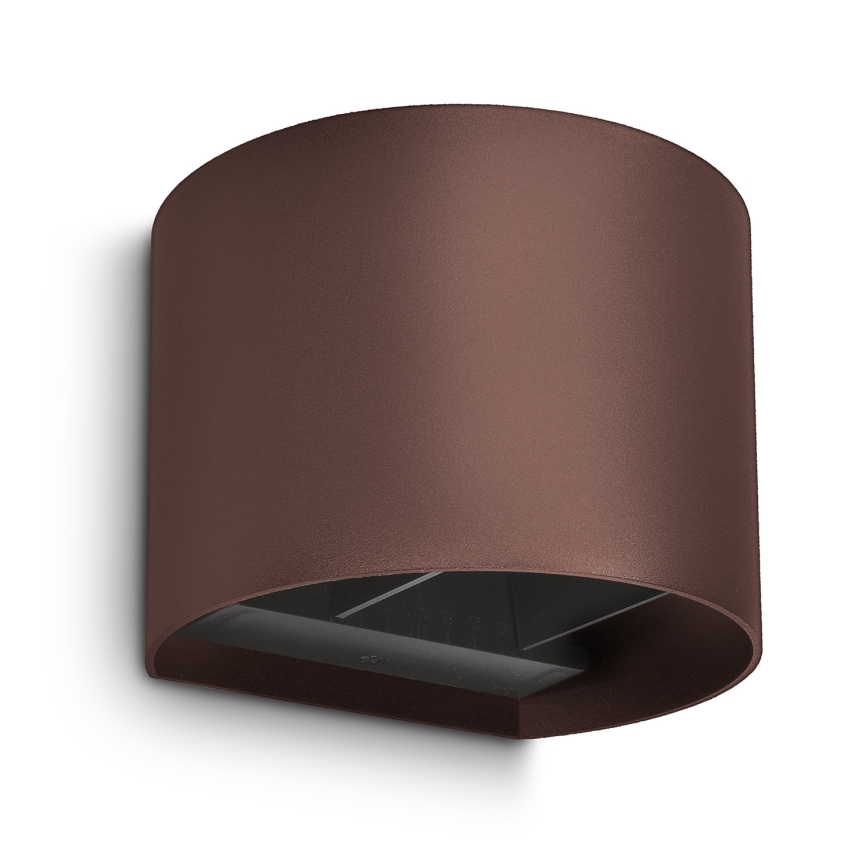 Brilagi - LED-ulkoseinävalaisin RONDO LED/6W/230V ruskea IP54