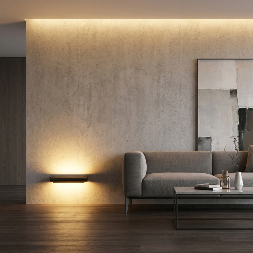 Brilagi - LED ulkoseinävalaisin SALERNO LED/12W/230V 35,5 cm antrasiitti IP65