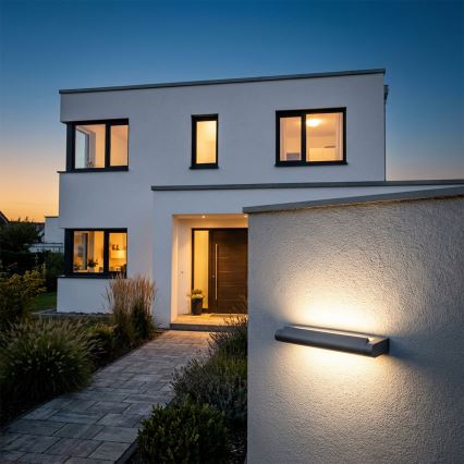 Brilagi - LED ulkoseinävalaisin SALERNO LED/12W/230V 35,5 cm antrasiitti IP65