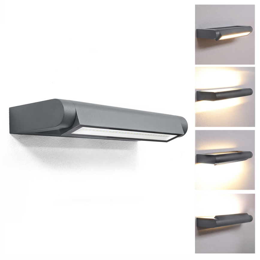 Brilagi - LED ulkoseinävalaisin SALERNO LED/12W/230V 35,5 cm antrasiitti IP65
