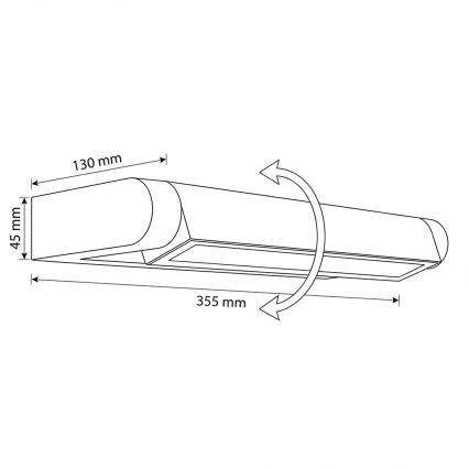 Brilagi - LED ulkoseinävalaisin SALERNO LED/12W/230V 35,5 cm antrasiitti IP65