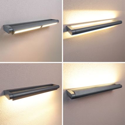 Brilagi - LED ulkoseinävalaisin SALERNO LED/24W/230V 66 cm antrasiitti IP65