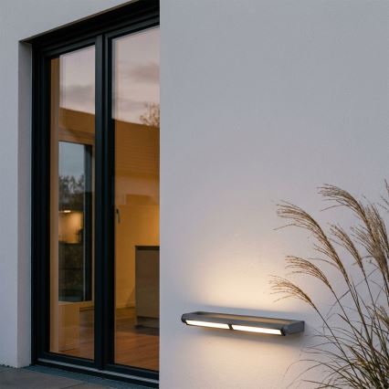 Brilagi - LED ulkoseinävalaisin SALERNO LED/24W/230V 66 cm antrasiitti IP65