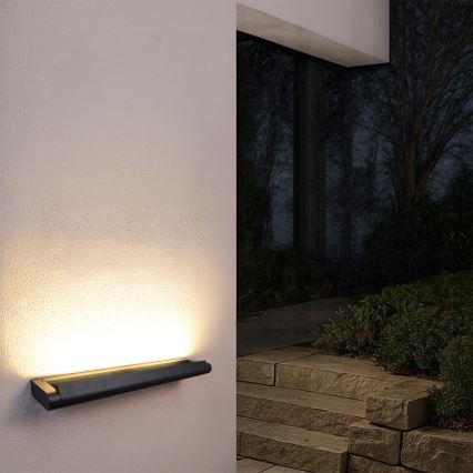 Brilagi - LED-ulkoseinävalaisin SALERNO LED/24W/230V 66 cm musta IP65