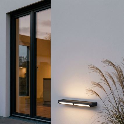 Brilagi - LED-ulkoseinävalaisin SALERNO LED/24W/230V 66 cm musta IP65