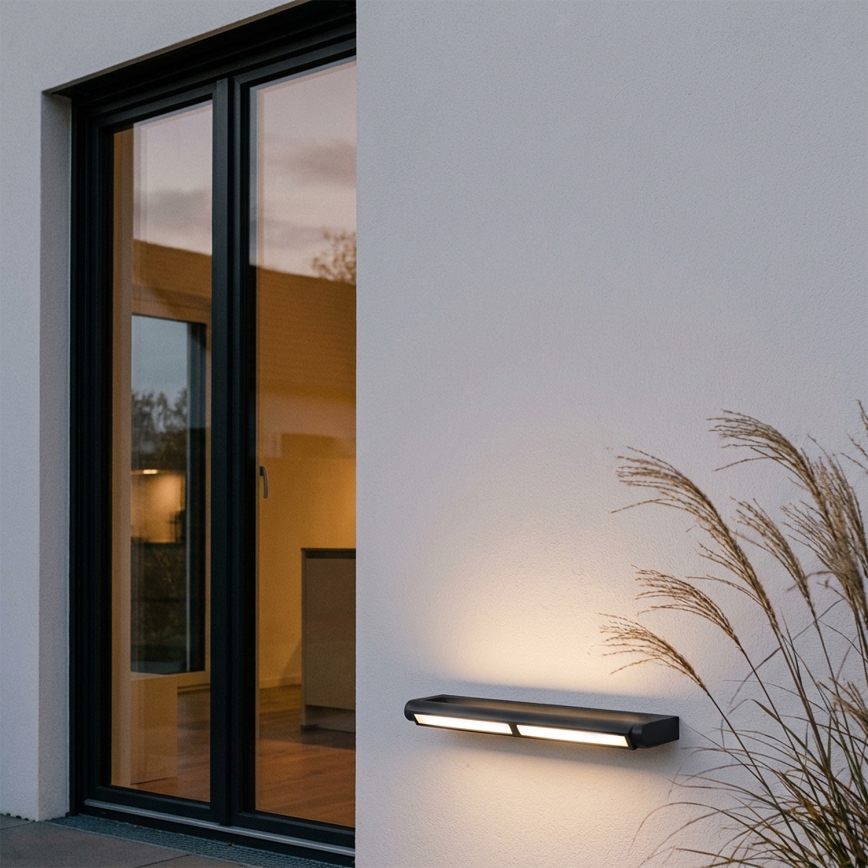 Brilagi - LED-ulkoseinävalaisin SALERNO LED/24W/230V 66 cm musta IP65