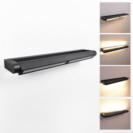 Brilagi - LED-ulkoseinävalaisin SALERNO LED/24W/230V 66 cm musta IP65