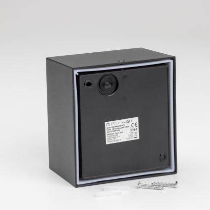 Brilagi - LED-ulkovaloseinävalaisin liiketunnistimella TERNI LED/12W/230V musta IP44