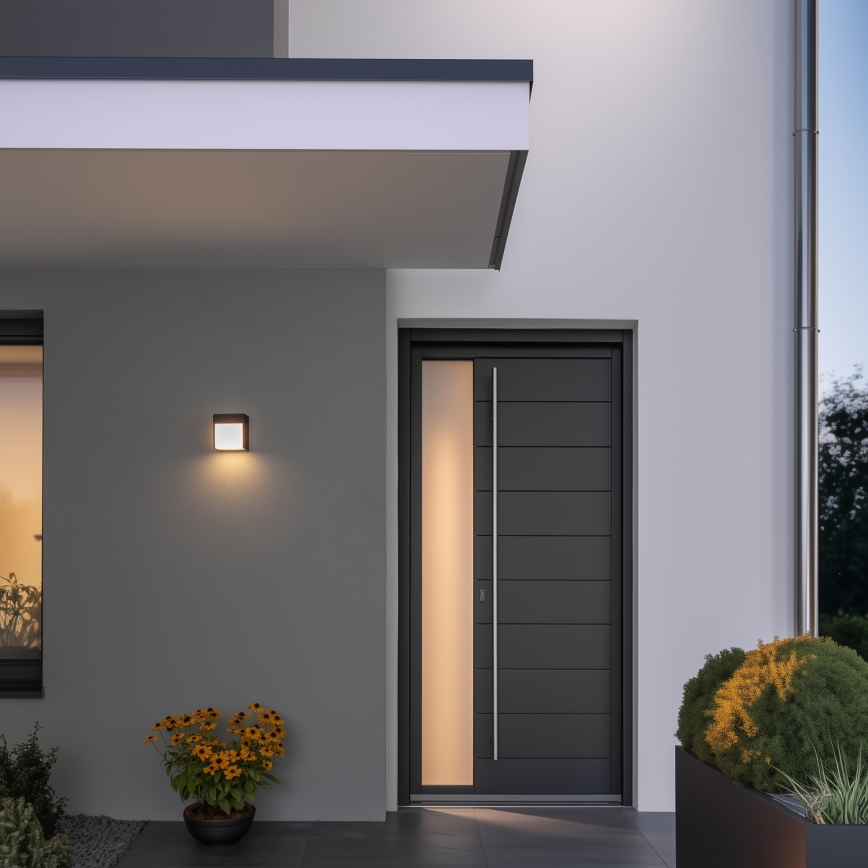 Brilagi - LED-ulkoseinävalaisin TERNI LED/12W/230V antrasiitti IP44