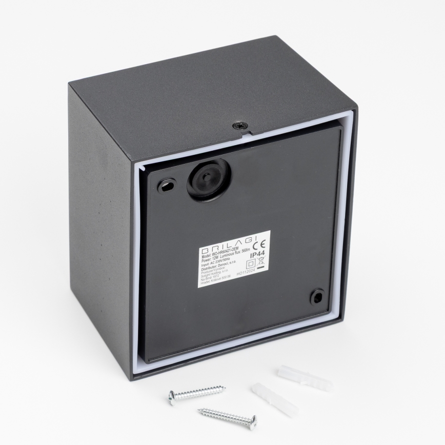 Brilagi - LED-ulkoseinävalaisin TERNI LED/12W/230V musta IP44