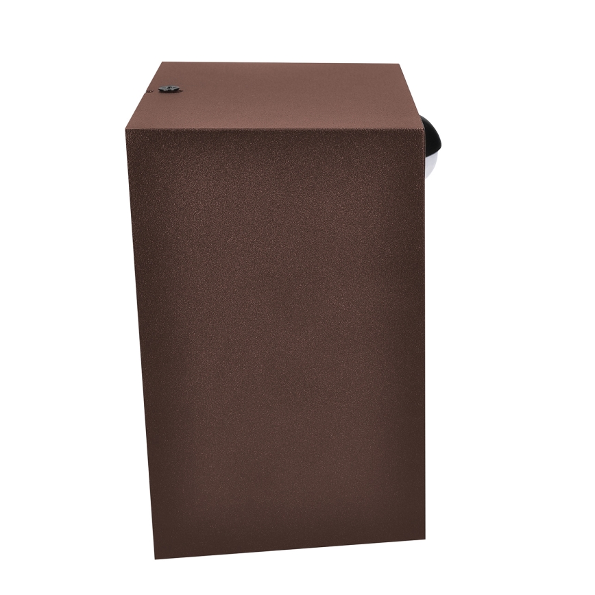 Brilagi - LED-ulkoseinävalaisin anturilla TERNI LED/12W/230V ruskea IP44