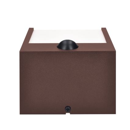 Brilagi - LED-ulkoseinävalaisin anturilla TERNI LED/12W/230V ruskea IP44