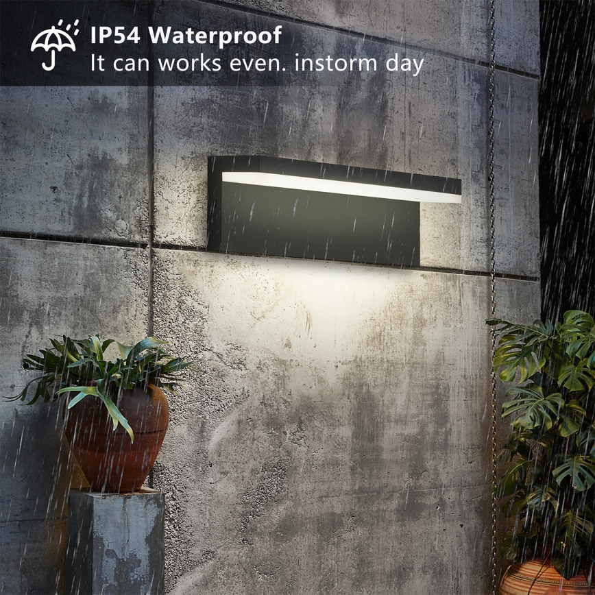 Brilagi - LED-ulkoseinävalaisin TESSI LED/10W/230V musta IP54