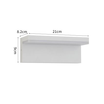 Brilagi - LED-ulkoseinävalaisin TESSI LED/10W/230V valkoinen IP54