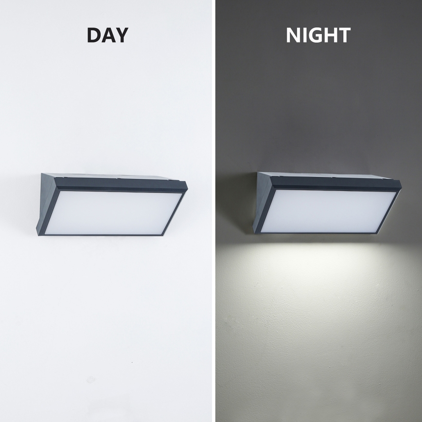 Brilagi - LED-himmennettävä ulkoseinävalaisin TRIANGLE 1xE27/6W/230V 2700-6500K IP65 antrasiitti