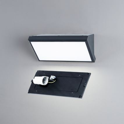 Brilagi - LED-himmennettävä ulkoseinävalaisin TRIANGLE 1xE27/6W/230V 2700-6500K IP65 antrasiitti