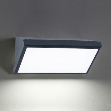 Brilagi - LED-ulkoseinävalaisin TRIANGLE LED/20W/230V 3000/4000/6500K antrasiitti IP65