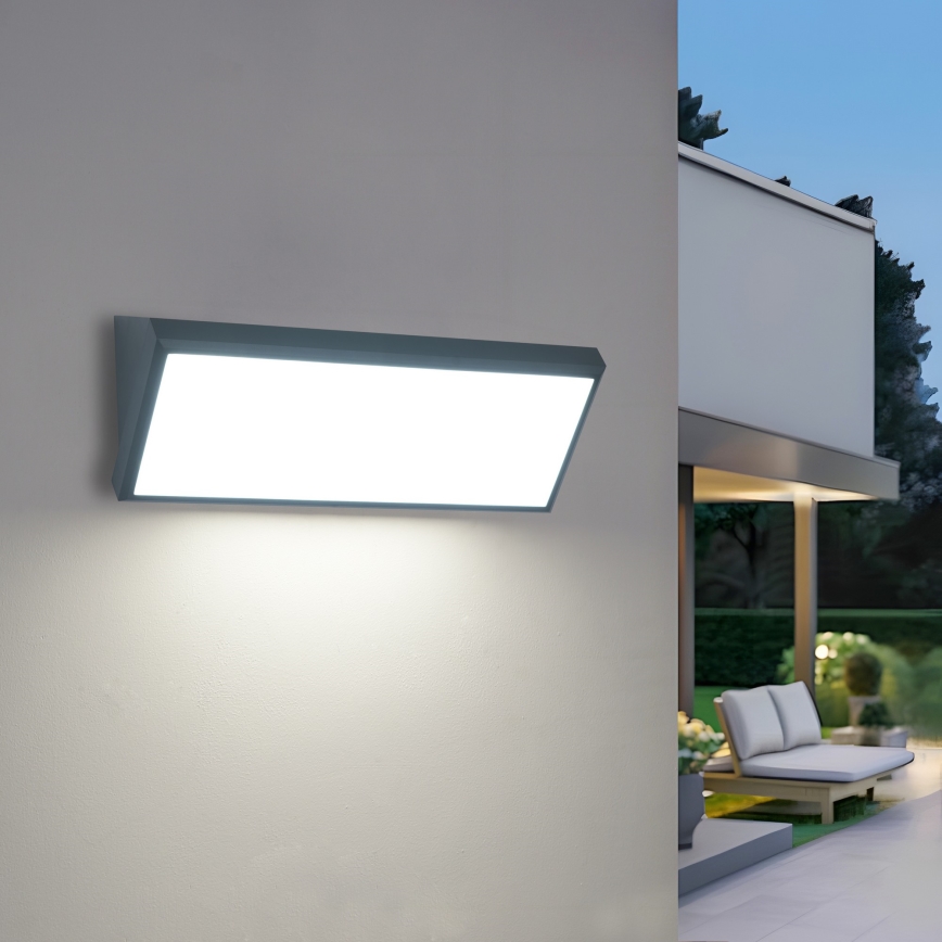 Brilagi - LED ulkoseinävalaisin TRIANGLE LED/42W/230V antrasiitti IP65