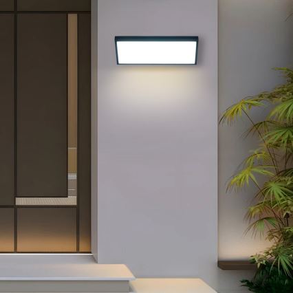 Brilagi - LED ulkoseinävalaisin TRIANGLE LED/42W/230V 45 cm musta IP65