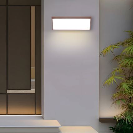 Brilagi - LED-ulkoseinävalaisin TRIANGLE LED/42W/230V ruskea IP65