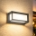 Brilagi - LED-ulkoseinävalaisin tunnistimella PARKER LED/12W/230V antrasiitti IP44