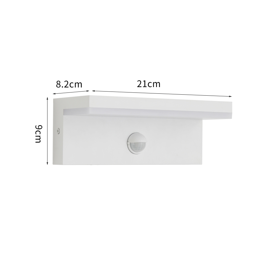 Brilagi - TESSI LED-ulkoseinävalaisin liiketunnistimella LED/10W/230V valkoinen IP54
