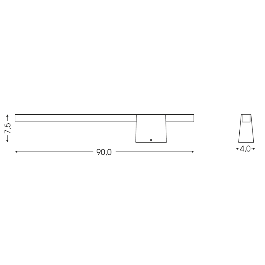 BRILAGI - LED ulkoseinävalaisin VELORA LED/12W/230V 90 cm IP44 antrasiitti