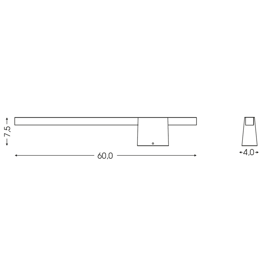 BRILAGI - LED-ulkoseinävalaisin VELORA LED/9W/230V 60 cm IP44 antrasiitti