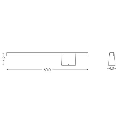 BRILAGI - LED ulkoseinävalaisin VELORA LED/9W/230V 60 cm IP44 ruskea