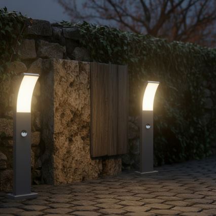 Brilagi - LED-ulkovalaisin anturilla ARCELO LED/9W/230V 50 cm IP44