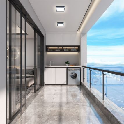 Brilagi - LED-ulkovalaisin liiketunnistimella BENE LED/18W/230V 22x22 cm antrasiitti IP54