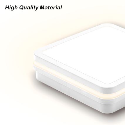 Brilagi - LED-ulkovalaisin anturilla BENE LED/18W/230V 22x22 cm valkoinen IP54