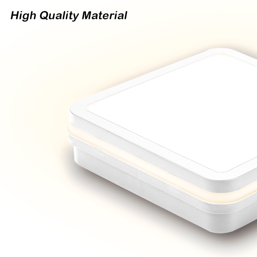 Brilagi - LED-ulkovalaisin anturilla BENE LED/18W/230V 22x22 cm valkoinen IP54