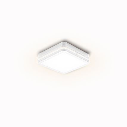 Brilagi - LED-ulkovalaisin anturilla BENE LED/18W/230V 22x22 cm valkoinen IP54