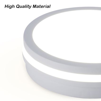 Brilagi - LED-ulkokattavalaisin anturilla BENE LED/24W/230V halkaisija 26 cm valkoinen IP54