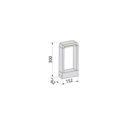 BRILAGI - LED-ulkovalaisin BARI LED/10W/230V 4000K IP65 30 cm antrasiitti