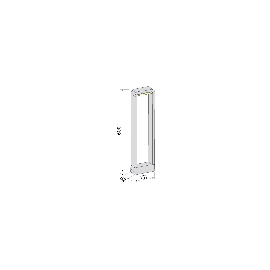 BRILAGI - LED ulkovalaisin BARI LED/10W/230V 4000K IP65 60 cm antrasiitti