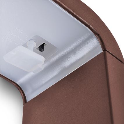 Brilagi - LED-ulkovalaisin BARI LED/7W/230V 3000/4000/6000K ruskea IP54 50 cm