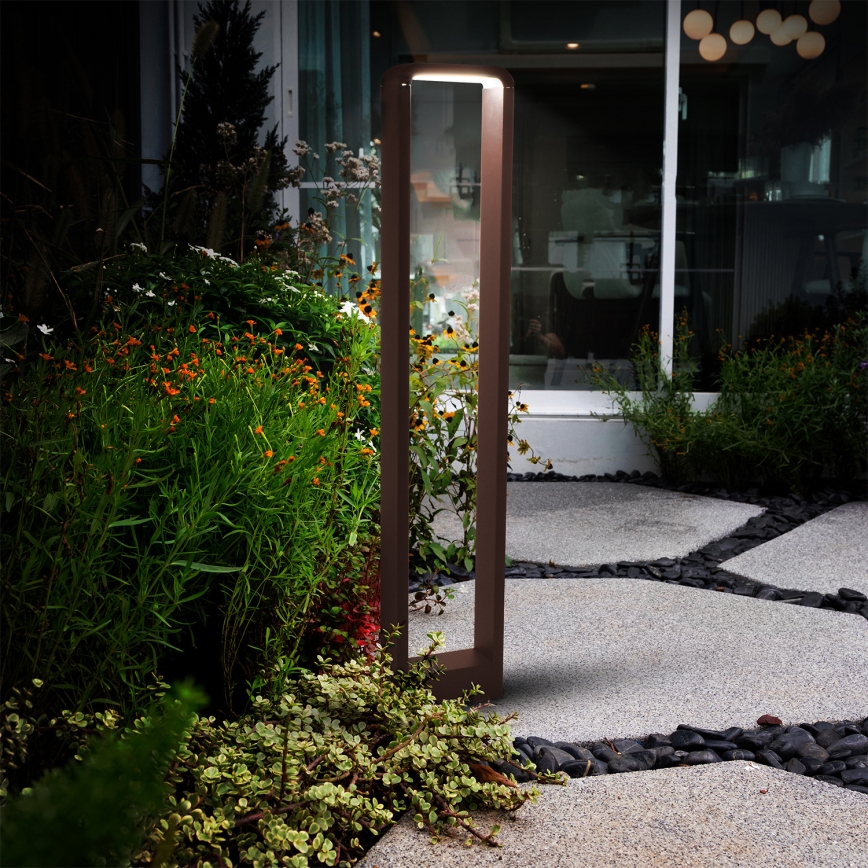 Brilagi - LED-ulkovalaisin BARI LED/7W/230V 3000/4000/6000K ruskea IP54 80 cm