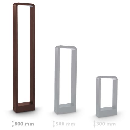 Brilagi - LED-ulkovalaisin BARI LED/7W/230V 3000/4000/6000K ruskea IP54 80 cm