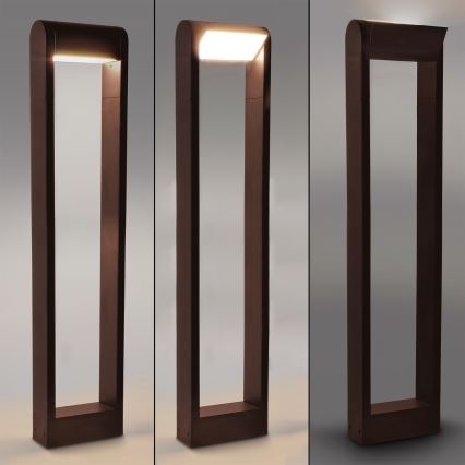 Brilagi - LED-ulkovalaisin CROTONE LED/7W/230V ruskea IP54 80 cm