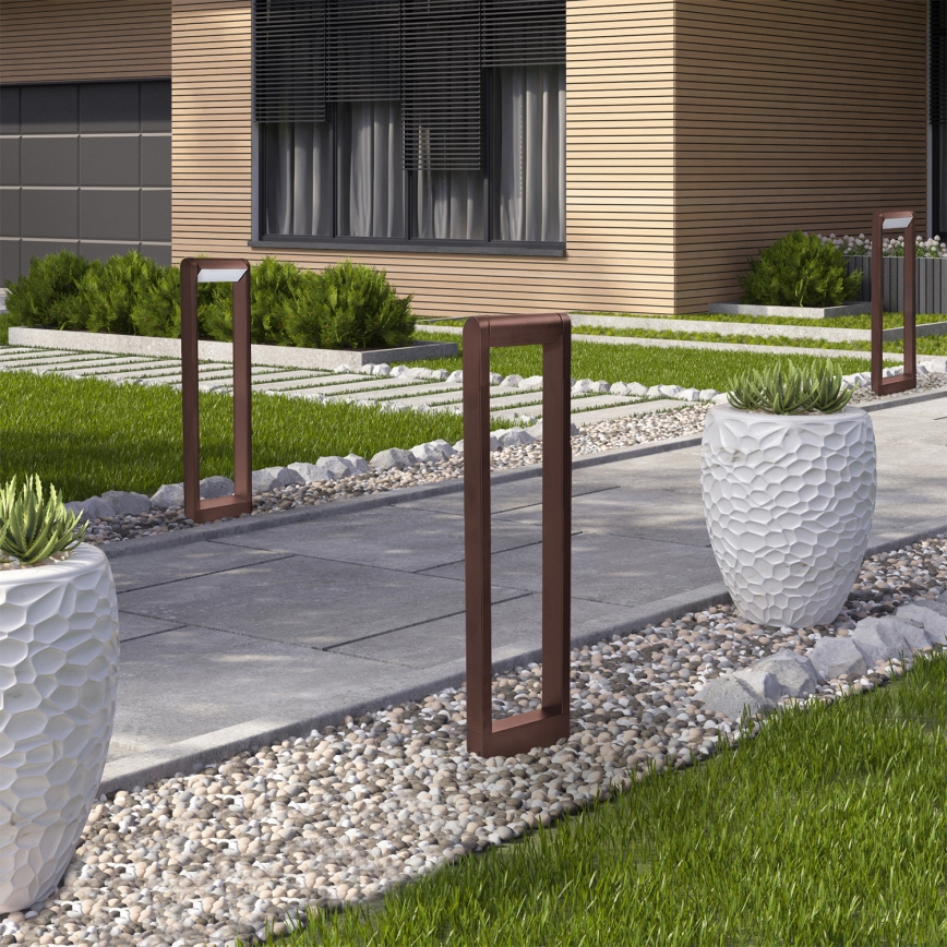 Brilagi - LED-ulkovalaisin CROTONE LED/7W/230V ruskea IP54 80 cm