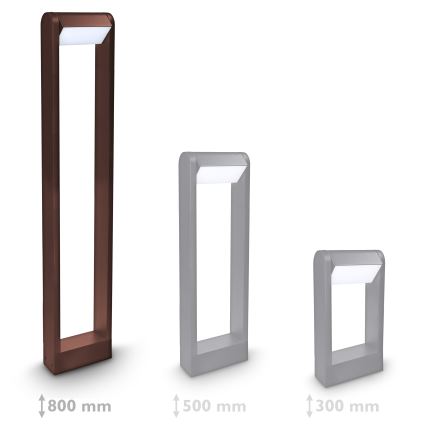 Brilagi - LED-ulkovalaisin CROTONE LED/7W/230V ruskea IP54 80 cm