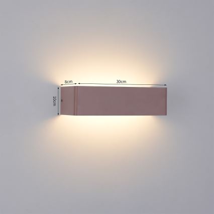 Brilagi - LED-ulkovalaisin DONNANI LED/12W/230V 30 cm ruskea IP44