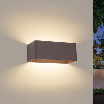 Brilagi - LED-ulkovalaisin DONNANI LED/7W/230V 20 cm ruskea IP44