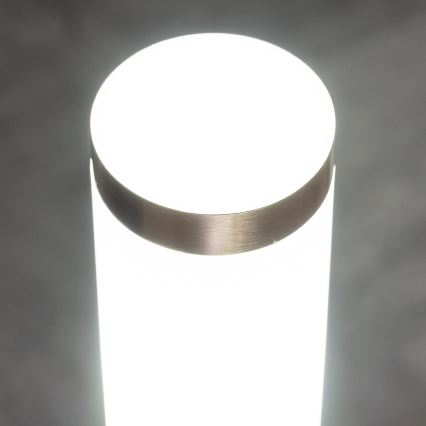 BRILAGI - LED-ulkovalaisin ELIA 1xE27/7W/230V 4000K IP44 100 cm mattakromi